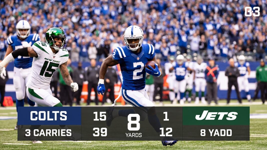Indianapolis Colts vs New York Jets Match Player Stats