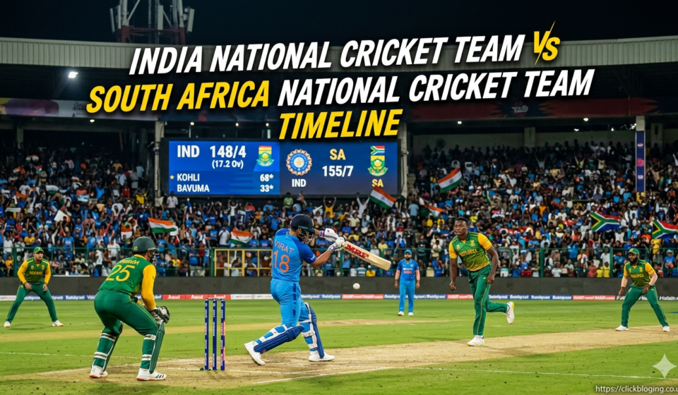 India National Cricket Team vs South Africa National Cricket Team Timeline