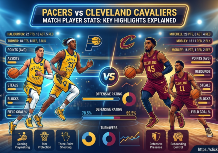 Pacers vs Cleveland Cavaliers Match Player Stats