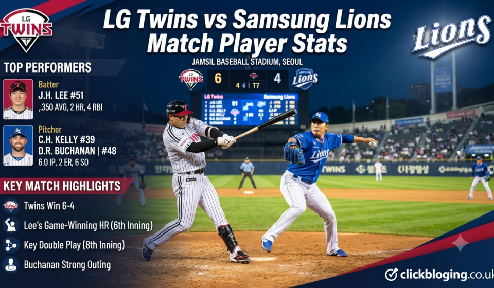 LG Twins vs Samsung Lions Match Player Stats